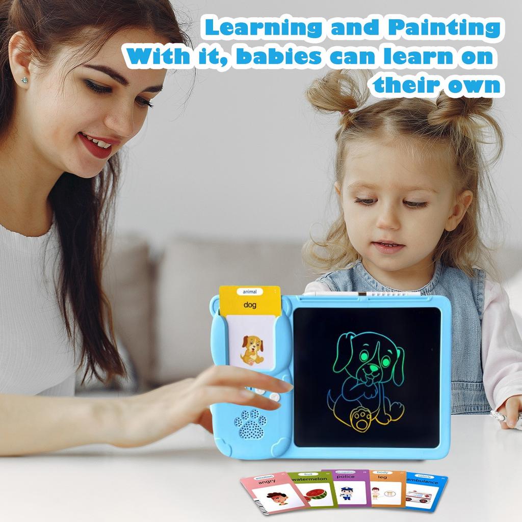 Handwriting Board Of Card Machine, Multifunctional LCD Card Machine For Early Childhood Education, Oral English Flashcard