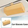 Hand-sewn Visor Glasses Holder Magnet Switches Car Sunglasses Bracket Car Glasses Case Car Use