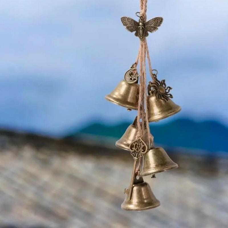 Door Bell Hanger Wind Bell Decoration Rustic Witch Wind Chimes Stylish Door Knob Witch Bells Clear Negative Energy Witch Bells