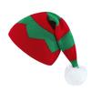 Christmas Day Hat Knitted Contrasting Splicing Striped Pullover Hat Warm Ear Protection Woolen Hat Christmas Hat