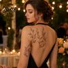 Tatuaggi Temporanei per Gambe 1 Foglio Adesivi per Tatuaggi Impermeabili Fiori Foglie Tatuaggi