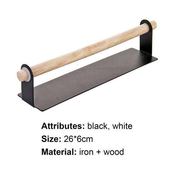 Towel Rack Stable Self-adhesive Compact Bathroom Single Towel Rack for Bathroom