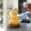 Internet celebrity ceramic atmosphere night light cute little cow led light household bedroom bedside children's room lamp