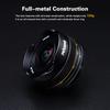 Pergear 10mm Pancake Fisheye Lens for Fuji Including and F5.6 APS-C X-Mount Cameras, X-E1, X-E2, X-E3, X-T1, X-T2, X-T3, X-T4, XT-10, X-T20, X-T30,