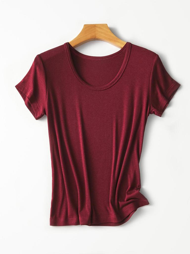 Rong Tai Tencel Wool Ribbed Cooling Slim Fit Tee - Short Sleeve 2026