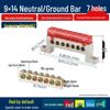 A10 Pure Copper Flame Retardant Distribution Box: Neutral, Fire, Ground Lines Universal Busbar Terminal Block