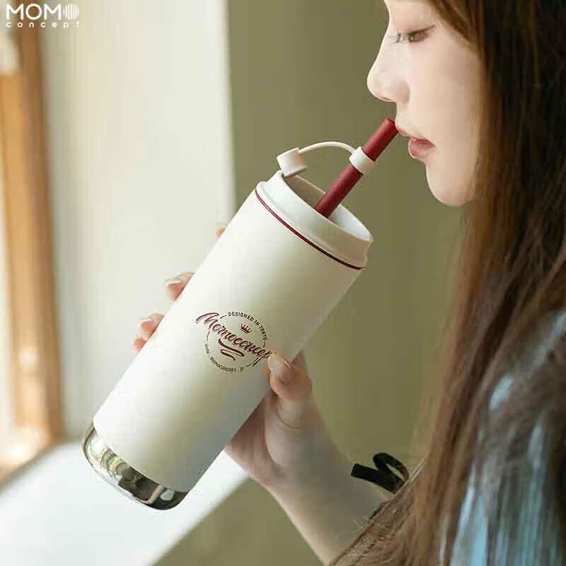 MOMOCONCEPT Portable 316 Stainless Steel Insulated Coffee/Straw Tumbler