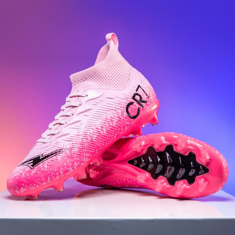 New Men Football Boots Sneakers High-top Non-Slip Futsal High-quality Soccer Shoes Cleats Grass Match Indoor Hot-selling FG/TF