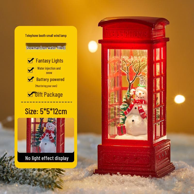 Julgransscen Lysande Vattenlykta - Skrivbordsdekoration & Köpcentrumdekoration