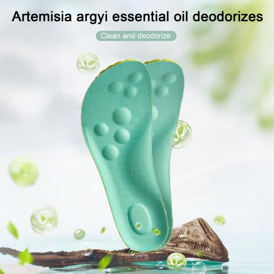 Breathable Insoles Shock Absorption Fast Drying Shoe Inserts Running Sports Insoles Moisture Absorbing Running Orthopedic Care Insoles