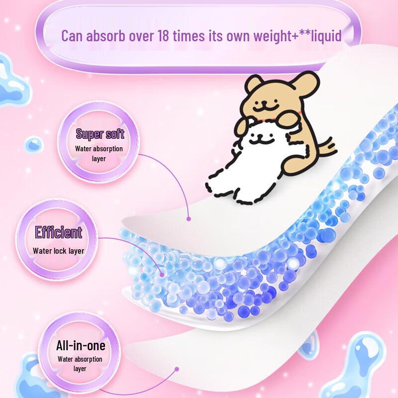 Seven Degree Space Ultra-Thin Puppy Sanitary Pads (30-Pack, 180mm)