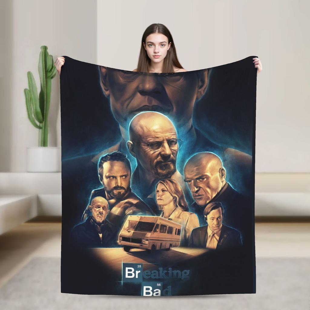 Breaking Bad Vintage Blankets Flannel Summer Air Conditioning Better Call Saul Portable Warm Throw Blanket for Home Couch Quilt