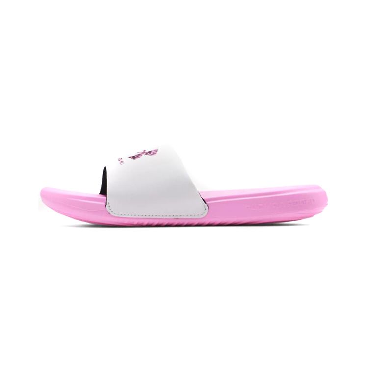 Under Armour Ansa Soft Sole Comfortable Sports Slippers Kids Footwear Pink 3024439-600