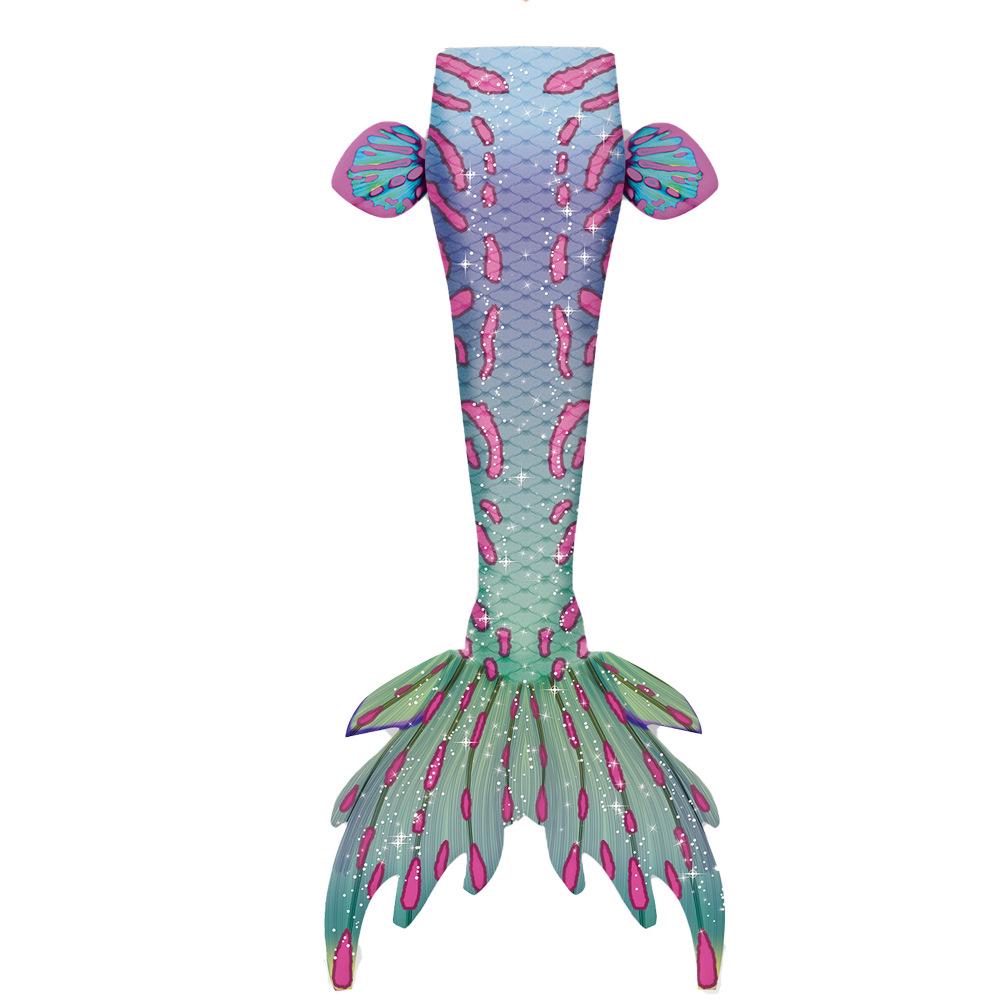 Costum de baie Costum de Prințesă Sirena pentru Copii cu Coadă - Stil Nou pentru Fete