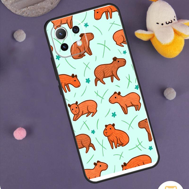 Cute Cartoon Capybara Case For Xiaomi 15T 13T 14T Pro 14 15 Ultra 17 Pro Max POCO X7 X6 X5 F5 F6 F7 F8 Pro Cover