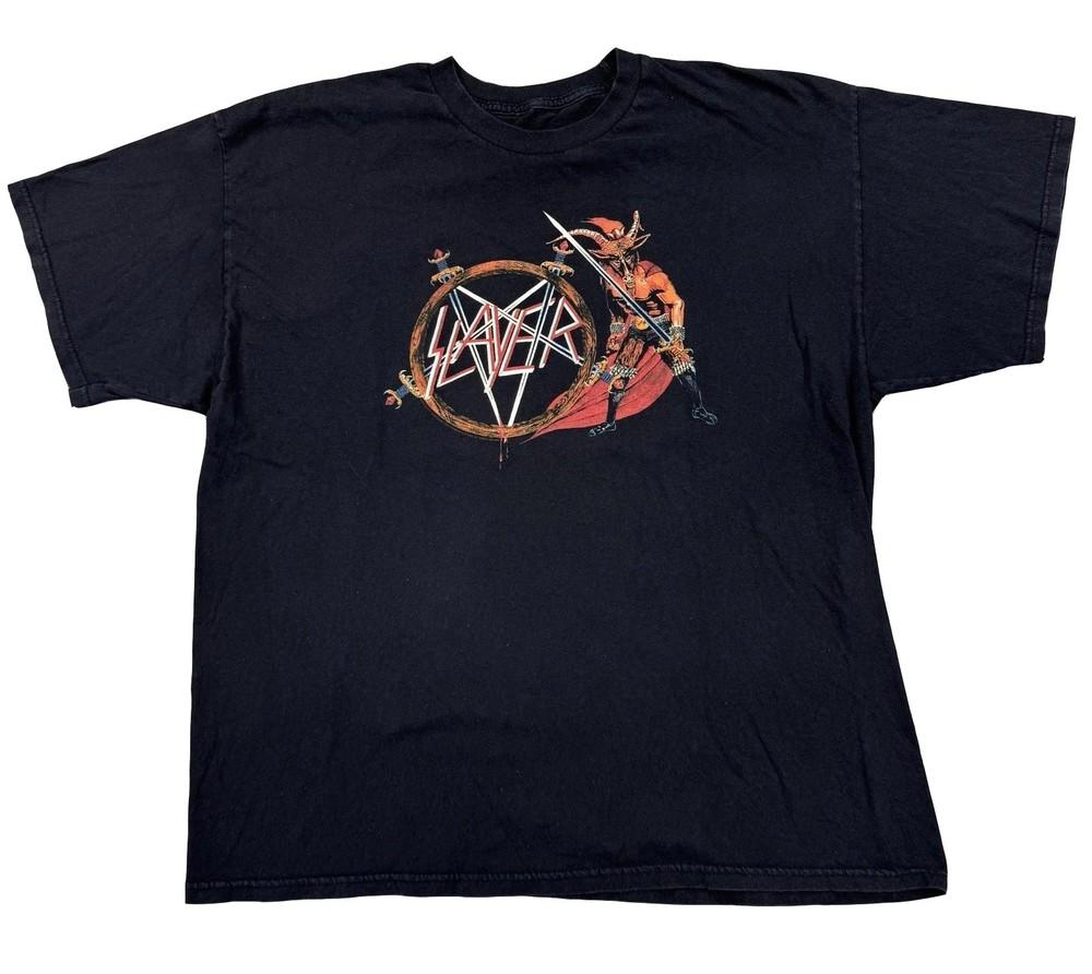 

New Slayer Shirt Size S-5XL Show No Mercy Band Metal Concert Reprint NEW Unisex T-Shirt L