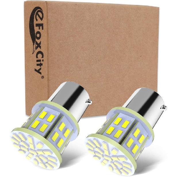 12V 1156 10 Pack Bright 1156 1141 1003 50-SMD White LED Bulbs For Car Interior RV Camper light