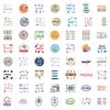55 New School Subject Doodle Stickers for Decorating Suitcases, Notebooks, and Phones