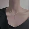 925 Silver Star Necklace Geometric Pendant Choker Birthday Gift Exquisite Jewelry Simple Charm Party