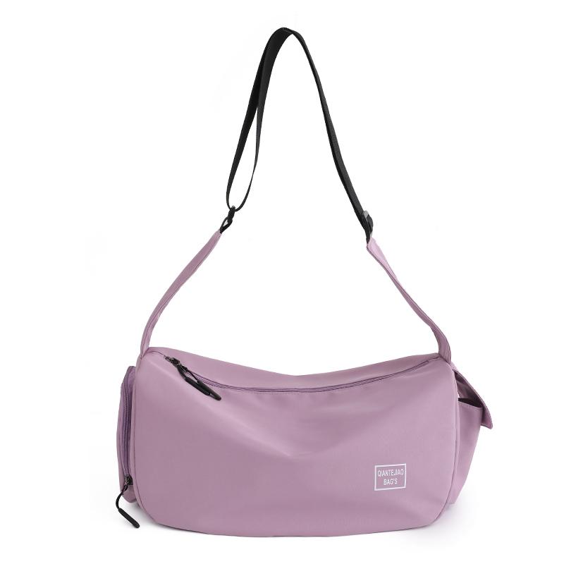 

Sports Gym Duffle Bag, Lightweight Travel Crossbody Bag, Weekend Bag With Shoe Compartment фиолетовый