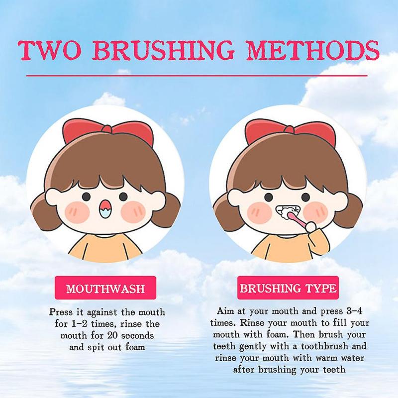 Kids Foam Toothpaste Stain Removal Tooth Mousse Toothpaste Oral Cleaning