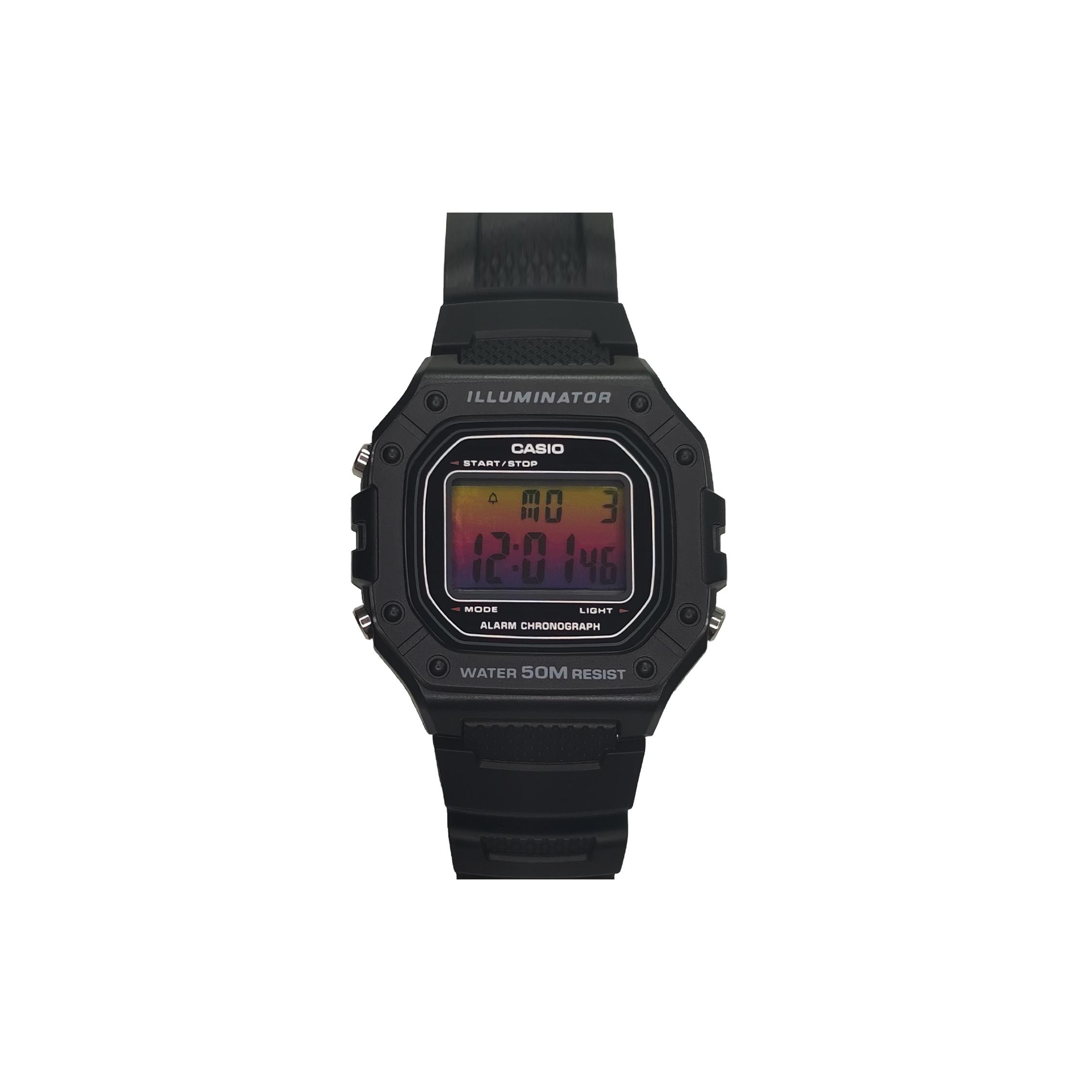 CASIO Men YOUTH Black Watch W-218H-1A(Watch3--)
