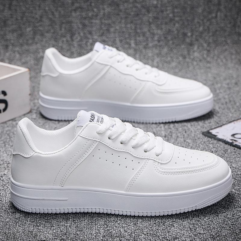 Herren Netzwerk Oberfläche Mode Sneaker Atmungsaktive Mode Freizeit Board Schuhe Air Force Kleine Weiße Schuhe Herrenschuhe