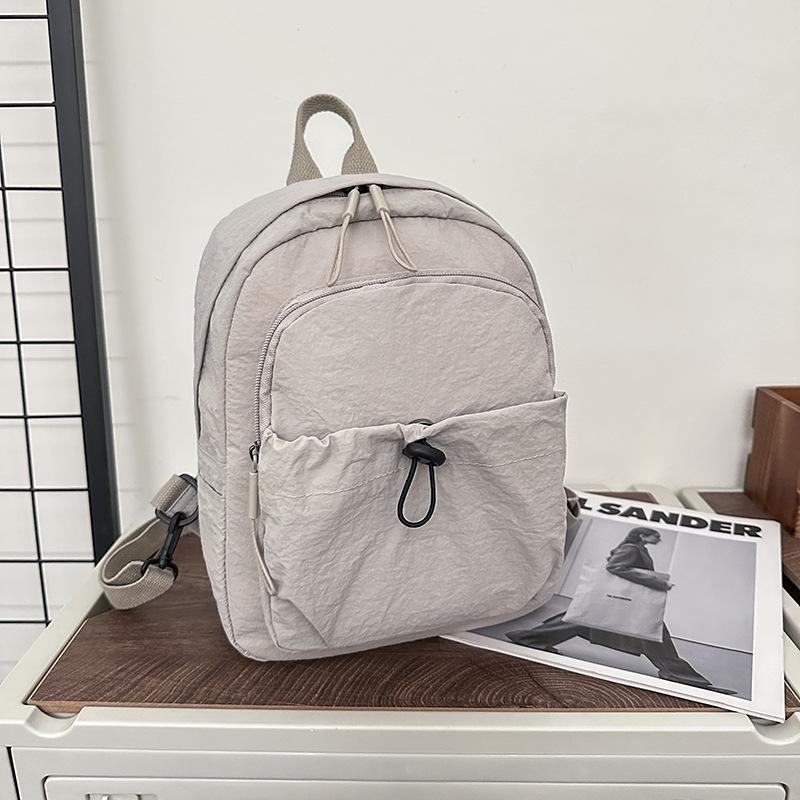 Schoolbag Student Backpack 1011 Autumn New Large Capacity Nylon Bag Casual Simple Backpack College Student Travel Bag