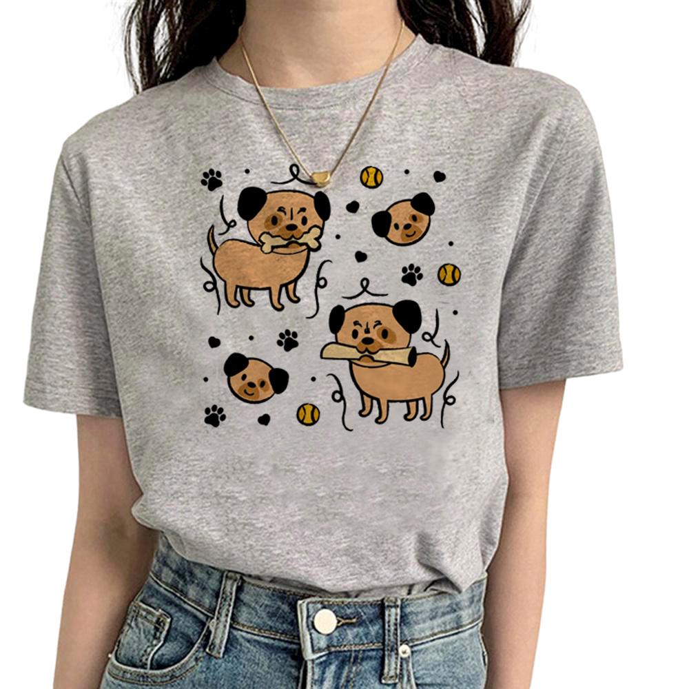 Pug T Shirt Women Funny Summer Streetwear T Shirt feUnisex Streetwear Designer Funny Clothes