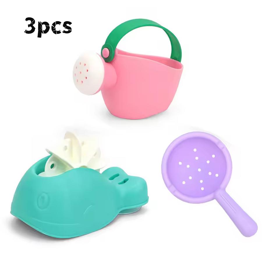 High-Quality 3Pcs/ High-Quality Colorful High-Quality Waterwheel High-Quality Bathing High-Quality Sucker High-Quality Baby High-Quality Bath Play розовый