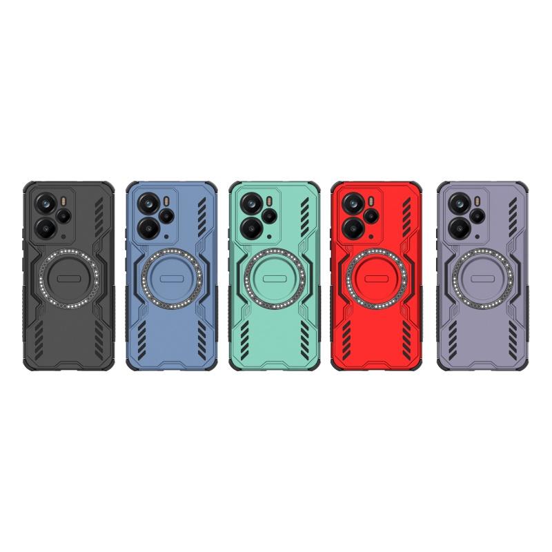 For Realme 14 5G Case Cover OPPO Realme 14 5G Capas Shockproof Annular Magnetic Adsorption Wireless Charge Back Fundas Realme 14