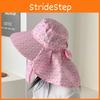 Summer Sun Trendy Hat For Women With Bow Breathable Uv Protection Outdoor Use