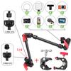 22 Inch 57cm Adjustable Magic Arm with Super Clip Camera Bracket Hinged Arm Friction Magic Arm Camera Installation with 1/4 Inch