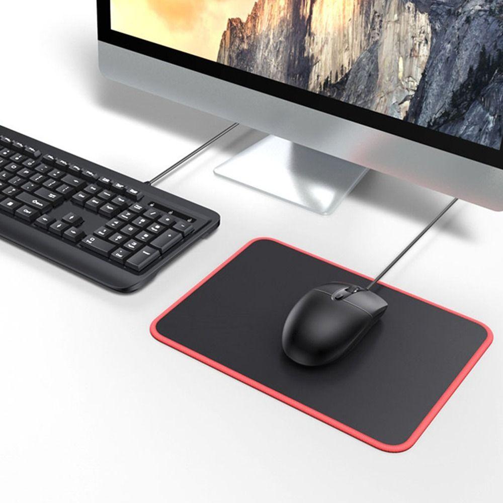 Black Mouse Pad Large Size Desk Mat New Mousepad  Office