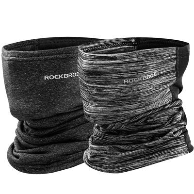 ROCKBROS Neck Warmer and Face Cover for Cold and Warm with Fleece Lining for and Other Outdoor Sports Gray Dark Men's Winter, Protection, Windproof,