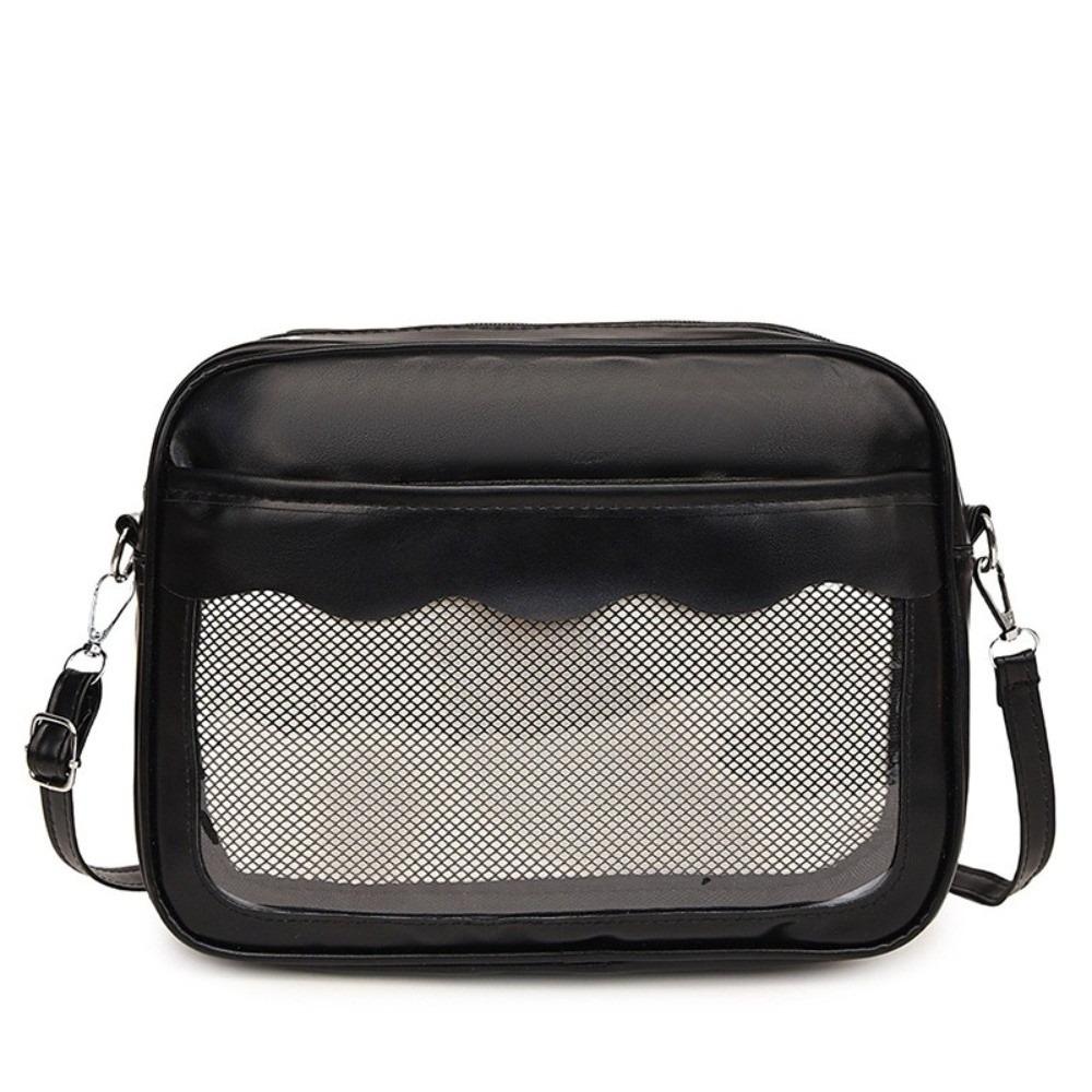 Y2K Transparent Ita Bag Large Capacity PVC Crossbody Bag Fashion JK Uniform Shoulder Bag  Daily