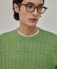 THEKNITCOMPANY Abyss Linen Brick Crewneck - Verdant Green