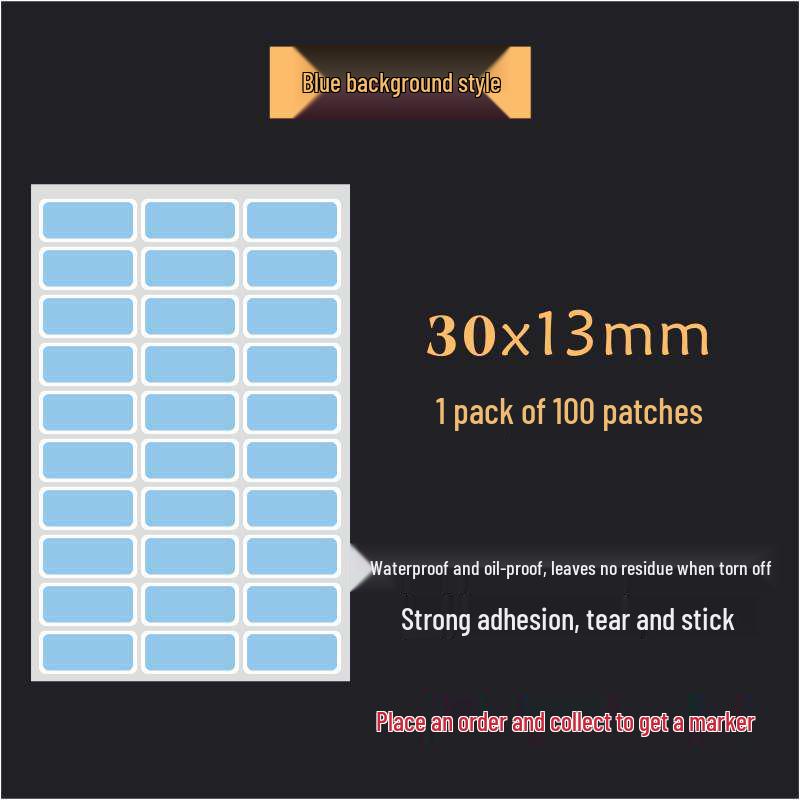 Waterproof Silver Label Stickers for Kitchen Storage and Seasoning Marking
