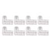 8pcs 5mm LED Strip Light Connectors 2 Pin L Shaped Connectors  Right Angle Connection