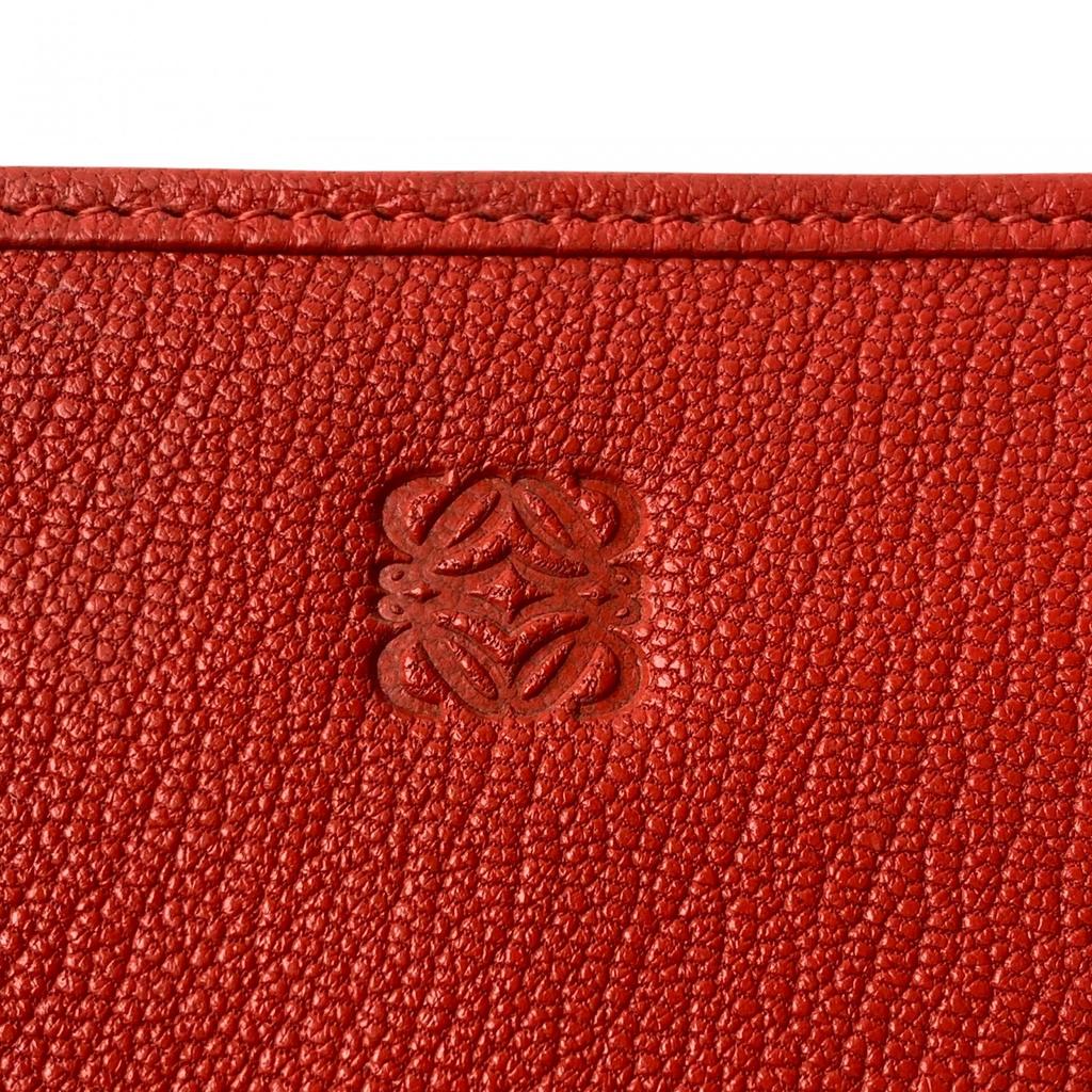 Used LOEWEPurse Red Leather Women