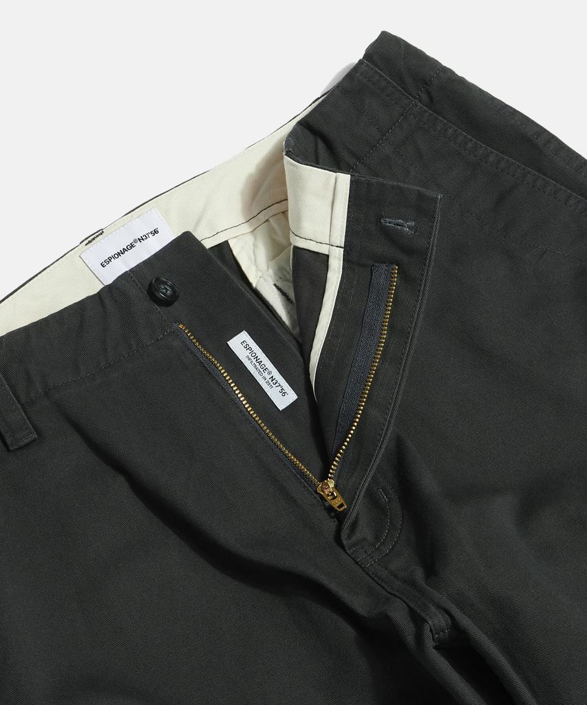 ESPIONAGE Wide Officer Pants Ink Black