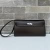 High-quality New Fine Plain Weave Glossy Leather Wallet, Diagonal Straddle Women's Bag In Hand