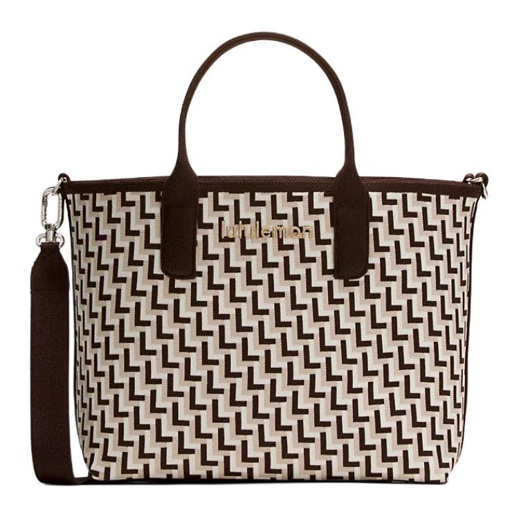 

Lululemon Classic 8L Brand Logo Classic Polyester Tote Bag Shopping Bag Handbag Small Women tote Sand Antique-White LW9FTRS-070353 French Press & Sand Pit & Antique White