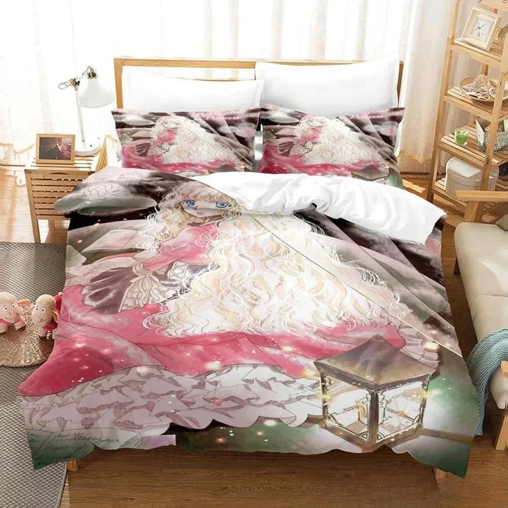 3D Anime Bibliophile Princess Ganzjahres Bettwäscheset Einzelbett Twin Full Queen King Size Bettset Erwachsener Kind Schlafzimmer Bettbezug Sets