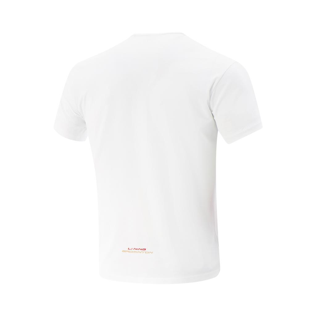 Li Ning Sports Quick-Dry Round Neck Short Sleeve T-Shirt Unisex Tops Standard-White AHSV057-2