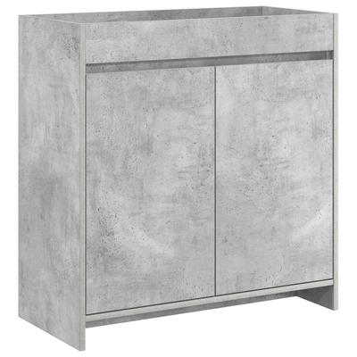 Bathroom Vanity Unit Concrete Grey 78.5 X 37.5 X 81 Cm Particleboard