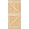 Sliding Door - VIDAXL - 80x210 Cm - Solid Pine Wood - Easy Installation - Durable