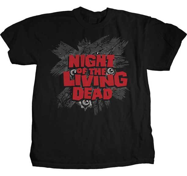 NIGHT OF THE LIVING DEAD - Eyes Logo T SHIRT S-M-L-XL-2XL Brand New - Official