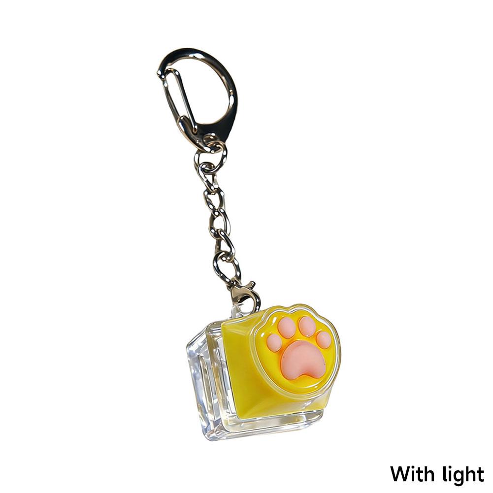 Cute Cat Claw Fingertip Decompression Pressure Toy Key Chain Key Ring Keycap Tester Back Bag Pendant Festival Gift For Couples