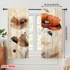 Set Of 2 Plane Printing Print Curtains Floral Elegance Versatile Durable Polyester Without Rod Festive Use Living Room Made Area Window Treatment